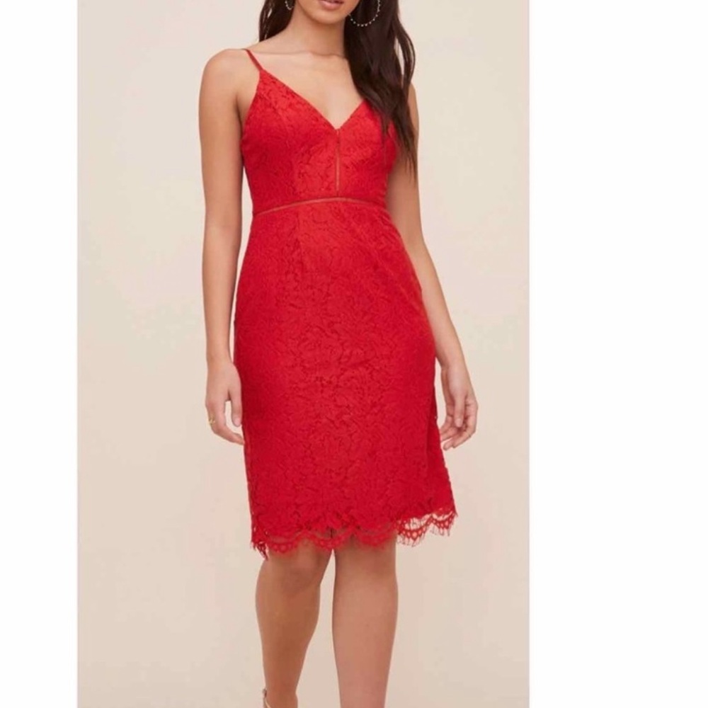 ASTR Lattice Lace Sleeveless dress pink medium cocktail wedding summer resort